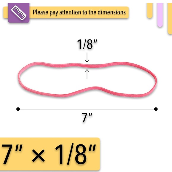 Mr. Pen- Large Assorted Color Rubber Bands,‎ 120 Pack, Giant Elastics for Office - Picture 4 of 8